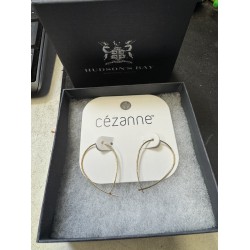 NEW HUDON'S BAY CEZANNE TEAR DROP GOLD COLORED EARRINGS