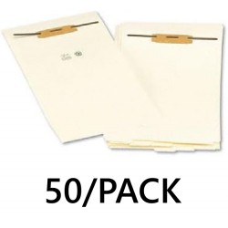NEW Stackable End Tab Legal Size Folder Dividers with Fastener, 1/2, 50 Each/Pack