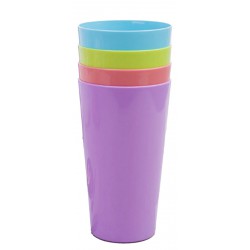 NEW 4PC Unbreakable Reusable Plastic Kids Cups 5oz