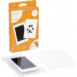 NEW Pearhead Small Pet Paw Print Clean-Touch Ink Pad and Imprint Cards, for Small Sized Cats or Dogs, Pet Owner Gifts, DIY Keepsake Pawprint Maker, Black