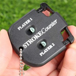 NEW 1PC Golf Stroke Shot Putt Score Counter,Golf Shot Count Stroke Putt Score Counter Compteur Two Digits Scoring Keeper with Key Chain