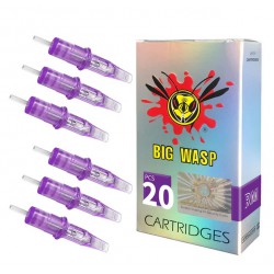 NEW 1pk 20pc BIG WASP Tattoo Cartridges Soft Edge Magnums 1007RM