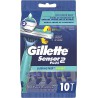 NEW Gillette Sensor2 Plus Pivoting Head Men's Disposable Razors, 10 Count