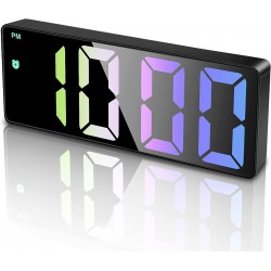 NEW LED COLORFUL CLOCK (GH0725, GLASS)