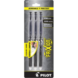NEW Pilot FriXion Point Erasable Gel Pens, Extra Fine Point, 3-Pack, Black Ink -31578