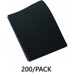 NEW GBC Linen Weave Standard Presentation Covers, No Window, Round Corners, 8-3/4 x 11-1/4-Inch, Black, 200 Per Pack (6447408200)