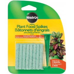 NEW Miracle-Gro Indoor Plant Food Spikes Tray, 24 Spikes