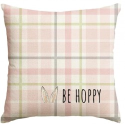 NEW AVOIN colorlife Easter Plaid Be Hoppy Throw Pillow Cover, 20 x 20