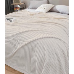 NEW SHEIN CREAM Plush Microfiber Soft Warm Blanket, Suitable For Bedroom And Guest Room (measurements aprox: 200cm X 230cm)