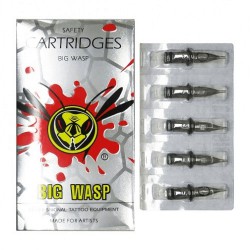NEW 1pk 20pc BIG WASP professional Gray cartridge tattoo needles 1007RL
