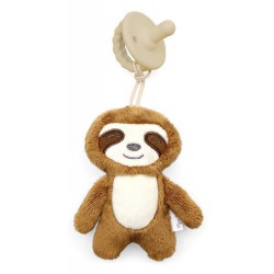 NEW Itzy Ritzy, Sweetie Pal, Silicone & Plush Pacifier, Sloth, 2 Piece