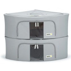 NEW OrganizeMe Medium Corner Storage Bins (2-Pack)