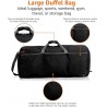 NEW Amazon Basics Large Travel Luggage Duffel Bag - Black