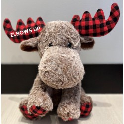 NEW Elbows Up, Canadian Moose Stuffed Animal, Canadian Gifts, Canadian Memorabilia, Canadian Moose, Custom Birthday Gift, Custom Canada Mascot,