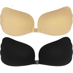 NEW SIZE D Sticky Backless Bra, 2 Pack Push Up