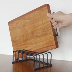 NEW Space-Saving Metal Cutting Board Organizer