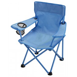 NEW Ozark Trail Kids Arm Chair, 125lb Weight Capacity, Color Blue, Polyester Fabric & Steel Frame