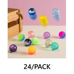 NEW JOYIN 24 PCS Bouncy Balls - COLORS WILL VARY