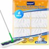 NEW 6/PACK KEEPOW Reusable XL Wet Pads Compatible with Swiffer Sweeper X-Large Mop, Washable Dry Sweeping Cloths Refills for Sweeping and Mopping, 100% Cotton