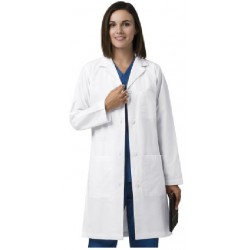 NEW XS Hackensack Meridian WonderWink WonderLAB Women's Long Lab Coat