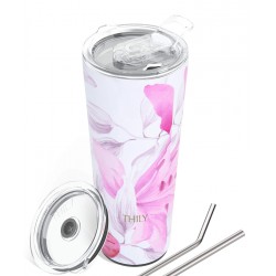 NEW THILY Travel Tumbler | 20 oz | Lotus Flower