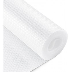 NEW Bloss Plastic Shelf and Drawer Liner,Non Adhesive Waterproof roll(17.7×59), for Cabinets, Storage, Kitchen,Desks,Deco Shelf Liners-Clear