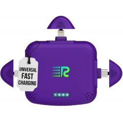 NEW Rush Charge Universe 3 in 1 Portable Charger 3300mah, 2.4A High-Speed Fast Charging Compatible with iPhone and Android Lightning, Type C, Micro-USB Ch