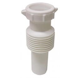 NEW 03-4315 1.25 in. White PVC Flexible Slip Joint Tailpiece