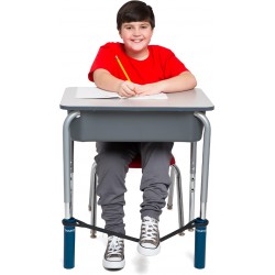 NEW The Original Bouncy Bands® for Desks (Blue) - Children Love Bouncing Their Feet and Feeling The Tension to Relieve Their Anxiety, Hyperactivity, Frustration, or Boredom