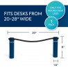 NEW The Original Bouncy Bands for Desks (Blue) - Children Love Bouncing Their Feet and Feeling The Tension to Relieve Their Anxiety, Hyperactivity, Frustration, or Boredom
