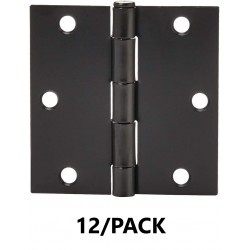 NEW 12/PACK Amazon Basics Square Door Hinges, 3.5 Inch x 3.5 Inch
