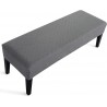 NEW YISUN Jacquard Dining Room Bench Covers - Super Stretch Spandex Upholstered Bench Slipcover, Removable Washable Bench Protectors for Living Room, Bedroom, Kitchen