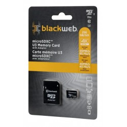 NEW Blackweb 256 GB microSDXC U3 Memory Card BWA21PHM003C-Black