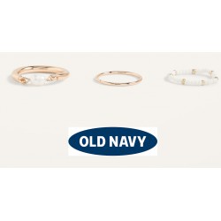 NEW SIZE 8.5 Gold-Toned Rings Variety 3-Pack for Women