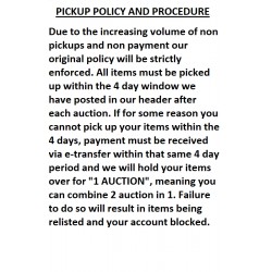 PICK UP POLICY AND PROCEDURE