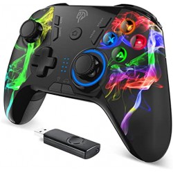 NEW EasySMX PC Controller, Wireless Gamepad Compatible with PC Windows 11/10/8/7, Steam/Steam Deck,Android TV BOX, Nintendo Switch, Upgraded Joystick, Adjustable Double Shock,14 Hours of Playing