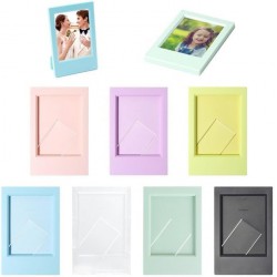 NEW  Pack of 7 Mini Frames, 3 Inches Picture Frame for Fujifilm Instax Mini 12/11/9/8/7, Wallet Size Photos Tabletop Display Use, 7 Colors Small Picture Frames, 9.2 x 6.1 cm Mini Frame Set for Polaroid