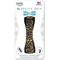 NEW LOVEHANDLE Tablet/XL Grip for Most Tablets and Large Smartphones, Leopard
