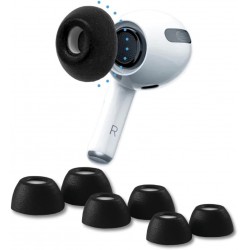 NEW Comply Foam New Limited Edition Premium 3.0 Foam Earbud Tips for Apple AirPods Pro Gen 1 & 2, Assorted S, M, L, Phantom Black, 3 Pairs – Premium 3.0 Foam, Superior Noise Isolation, Made in The USA