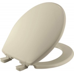 NEW BEMIS 730SLEC 006 Toilet Seat Will Slow Close and Removes Easy for Cleaning, Round, Plastic, Bone