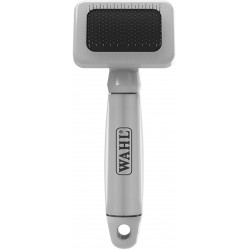 NEW WAHL Canada Cat Small Slicker Brush, Helps to Minimize Shedding With Regular Use, Steel Bristles Into Thick Coat, Ideal For Brushing Out Light Mats and Getting Rid of Dead Fur - Model 58531, Grey