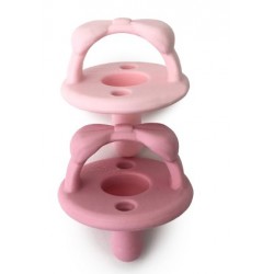 NEW Itzy Ritzy Sweetie Soother Pacifier Set of 2 - Silicone with Collapsible Handle & Two Air Holes