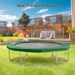 NEW HOMCOM 10ft Trampoline Replacement Safety Pad Trampoline Pad Waterproof Spring Cover Green