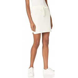 NEW LARGE Essentials Womens Terry Cotton And Modal Drawstring Sweatshirt Skirt | (Previously Daily Ritual), Cream