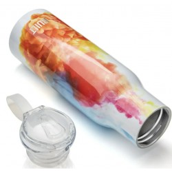 NEW BUILT NY Fliptop Water Bottle - Water Ink, 18 oz