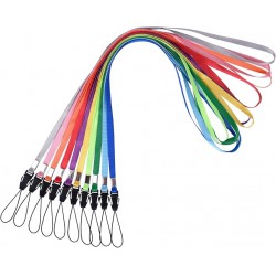 NEW Colorful Lanyard, Wisdompro 10 Pack 17'' Detachable Neck Strap with Quick Release Buckle, Bulk for USB, Flash Thumb Drives, ID Cards, Badge Holders, Keys – Assorted Color
