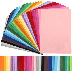 NEW Kesoto Mixed Colors Gift Wrapping Tissue Paper - 300 Sheets; Crepe Paper Art Tissue Paper; DIY Gift Box Fillers; Wedding Party Decoration; 7.9 x 11.4 inches