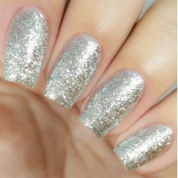 NEW 8ML S.FOCEN Glitter Gel Nail Polish LED UV Gel Polish Soak Off Nail Art Colors (SILVER GLITTER)