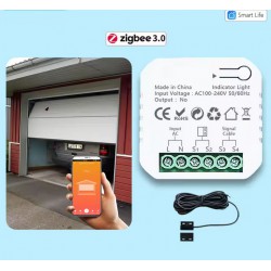 NEW Tuya Smart Life ZigBee Garage Door Opener Controller App Remote Control Supports Alexa Google Home Zigbee2MQTT Gateway Needed