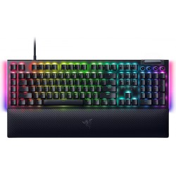 NEW Razer BlackWidow V4 Pro Wired Mechanical Gaming Keyboard: Doubleshot ABS keycaps - Green Mechanical Switches- Tactile & Clicky - Chroma RGB - Programmable Macros - Magnetic Wrist Rest